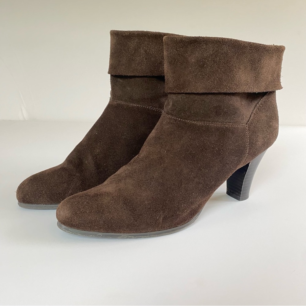 MARKON Brown Suede Ankle Boots Women’s Size  8.5 8-1/2 - Picture 2 of 12